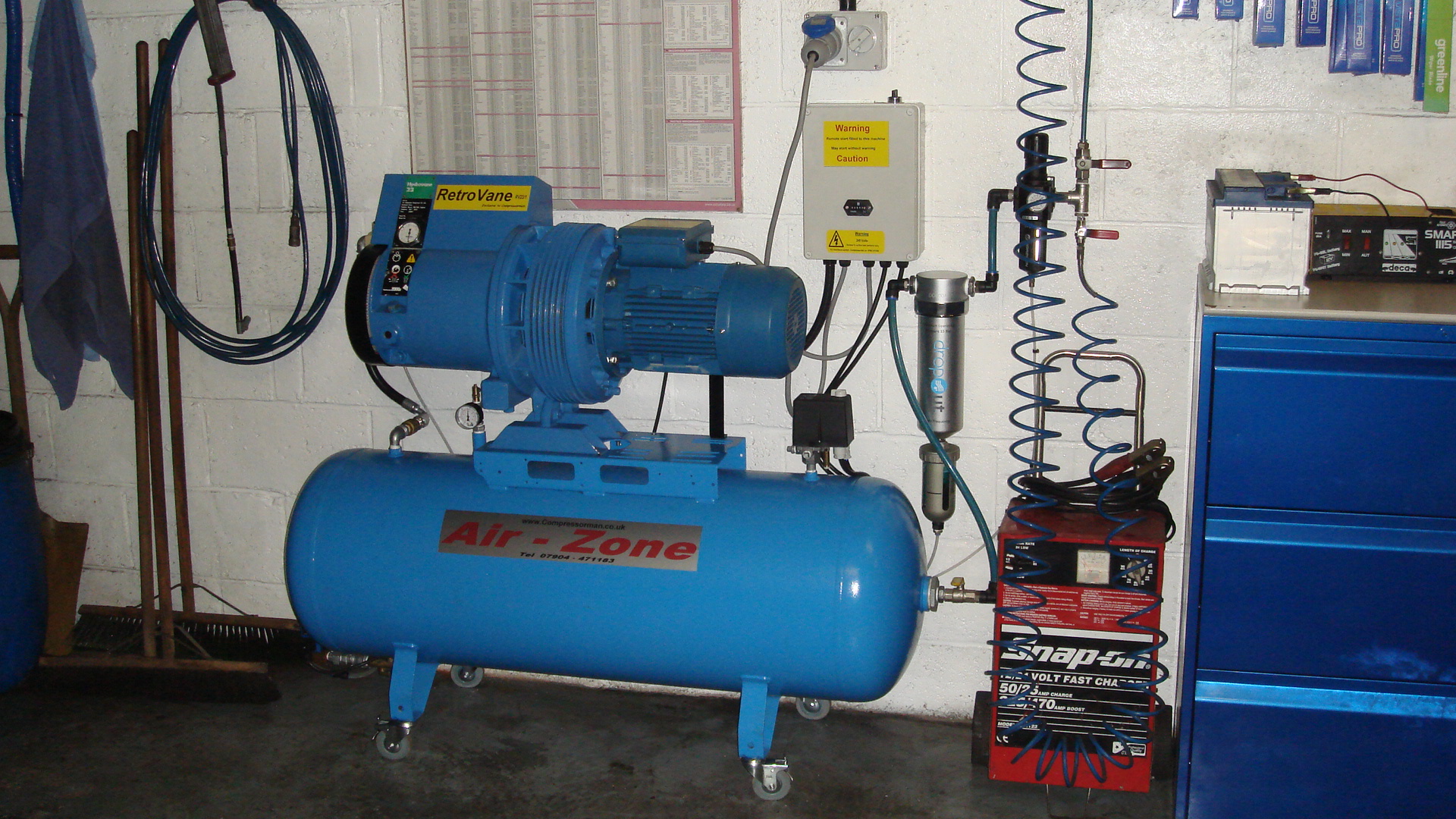 Just finished installing my new single phase Hydrovane Car Mechanics